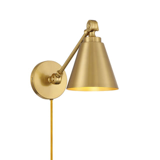 Meridian - M90108NB - Two Light Wall Sconce - Natural Brass