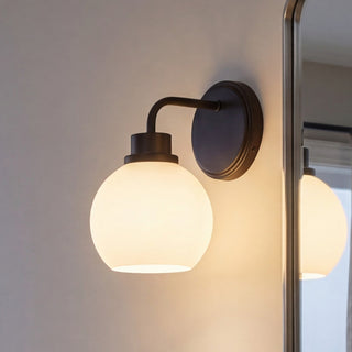 One Light Wall Sconce in Matte Black