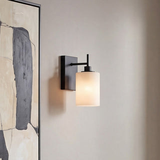 One Light Wall Sconce in Matte Black