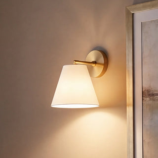 One Light Wall Sconce in Natural Brass