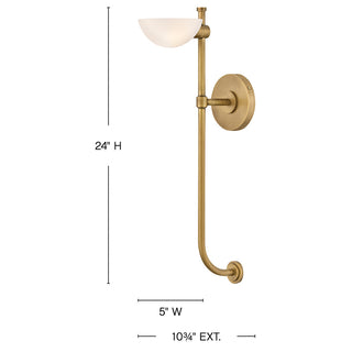 Merit LED Wall Sconce in Heritage Brass