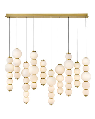 Hinkley - 47396LCB - LED Linear Pendant - Trigo - Lacquered Brass