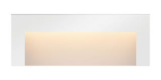 Taper Deck Sconce Wide Horizontal in Satin White