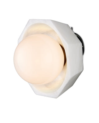Currey and Company - 5000-0269 - One Light Wall Sconce - Waystone - Natural/White