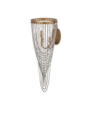Currey and Company - 5000-0273 - Three Light Wall Sconce - Lucien - French Gold Leaf/Iron