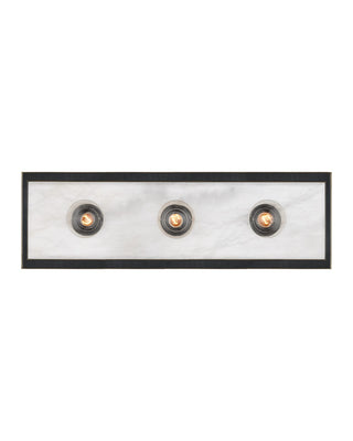 Currey and Company - 5800-0053 - Three Light Wall Sconce - Berdine - Natural/Oil Rubbed Bronze