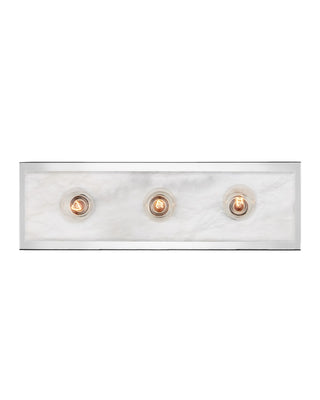 Currey and Company - 5800-0054 - Three Light Bath Wall Sconce - Berdine - Natural/Polished Nickel