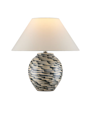 Currey and Company - 6000-1003 - One Light Table Lamp - Minnows - Navy Blue/Beige