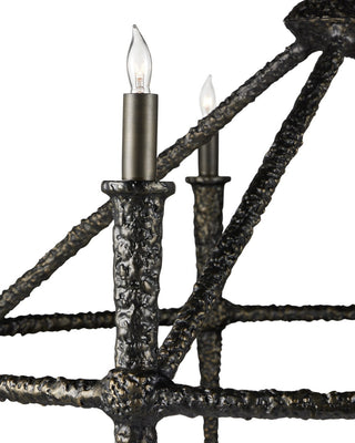 Blackthorn Eight Light Chandelier in Aged Bronze