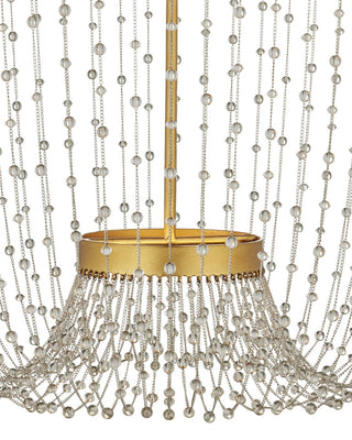 Mademoiselle LED Chandelier in Clear/Contemporary Gold Leaf/Contemporary Gold