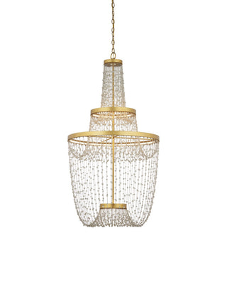 Mademoiselle LED Chandelier in Clear/Contemporary Gold Leaf/Contemporary Gold