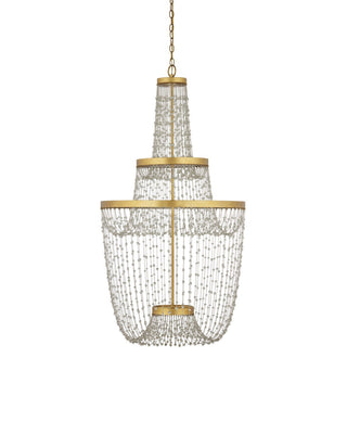 Mademoiselle LED Chandelier in Clear/Contemporary Gold Leaf/Contemporary Gold