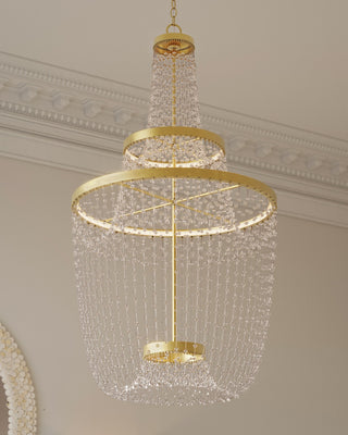 Mademoiselle LED Chandelier in Clear/Contemporary Gold Leaf/Contemporary Gold