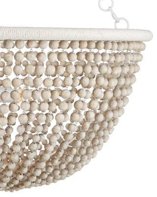 Wychwood Six Light Chandelier in Sugar White/Sandstone/White