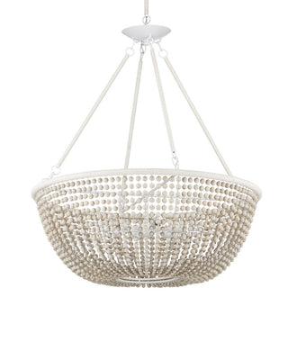 Wychwood Six Light Chandelier in Sugar White/Sandstone/White