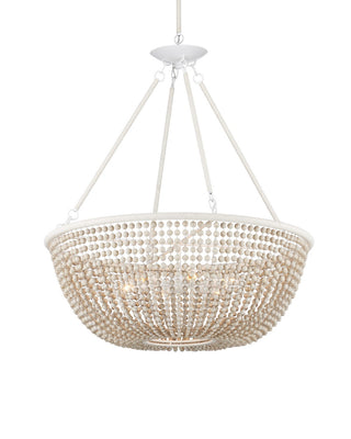 Wychwood Six Light Chandelier in Sugar White/Sandstone/White
