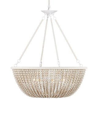 Currey and Company - 9000-1240 - Six Light Chandelier - Wychwood - Sugar White/Sandstone/White
