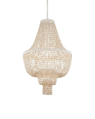 Cybele LED Chandelier in Natural/Pearlized White/White
