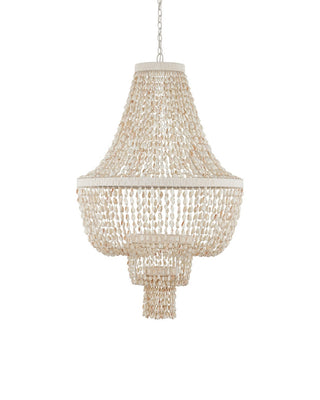 Cybele LED Chandelier in Natural/Pearlized White/White