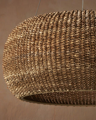 Boucle Six Light Chandelier in Natural/Beige