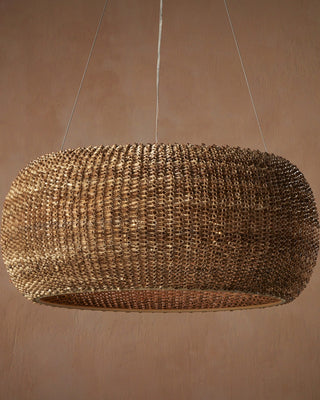 Boucle Six Light Chandelier in Natural/Beige