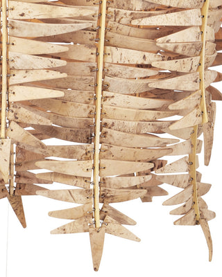Tiptur Three Light Pendant in Natural/Coco Cream