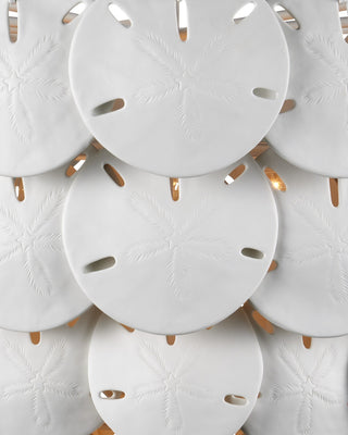 Tulum Eight Light Chandelier in White/Sugar White