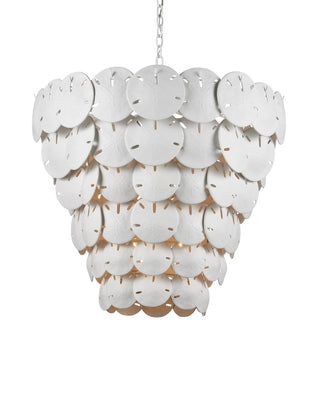 Tulum Eight Light Chandelier in White/Sugar White
