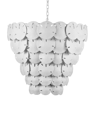 Tulum Eight Light Chandelier in White/Sugar White