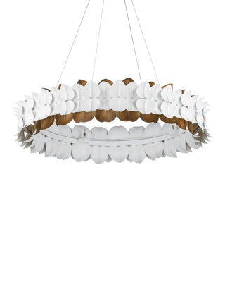 Aventine LED Chandelier in Gesso White/Contemporary Gold