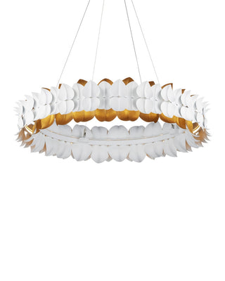 Aventine LED Chandelier in Gesso White/Contemporary Gold