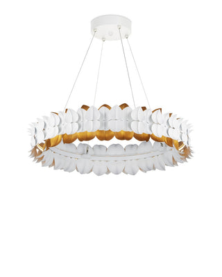 Aventine LED Chandelier in Gesso White/Contemporary Gold