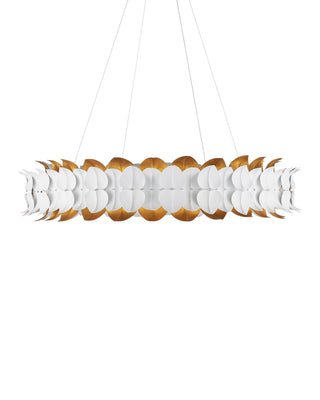 Currey and Company - 9000-1253 - LED Chandelier - Aventine - Gesso White/Contemporary Gold