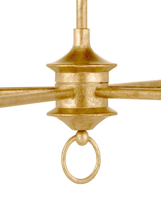 Nottaway Nine Light Chandelier in Contemporary Gold Leaf/Contemporary Gold