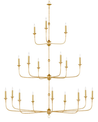 Nottaway 18 Light Chandelier in Contemporary Gold Leaf/Contemporary Gold