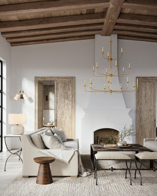 Nottaway 18 Light Chandelier in Contemporary Gold Leaf/Contemporary Gold