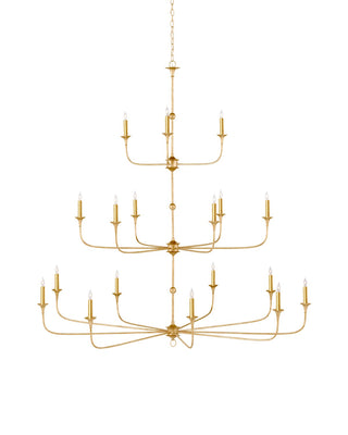 Currey and Company - 9000-1255 - 18 Light Chandelier - Nottaway - Contemporary Gold Leaf/Contemporary Gold