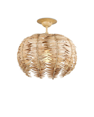 Tiptur LED Semi-Flush Mount in Natural/Coco Cream