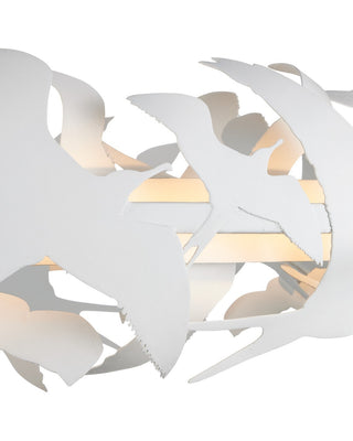 Tijereta LED Chandelier in Gesso White