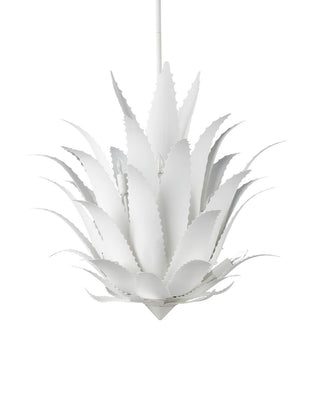 Agave Nine Light Chandelier in Gesso White