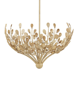 Maypan Four Light Chandelier in Natural/Coco Cream