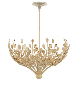 Maypan Four Light Chandelier in Natural/Coco Cream