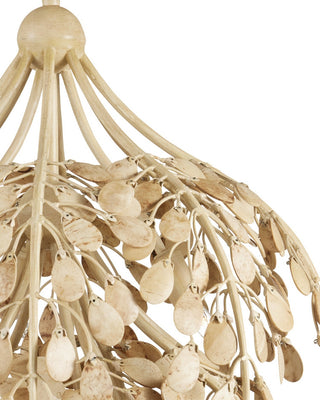 Maypan Six Light Pendant in Natural/Coco Cream