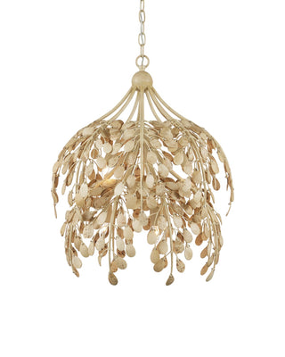 Currey and Company - 9000-1265 - Six Light Pendant - Maypan - Natural/Coco Cream