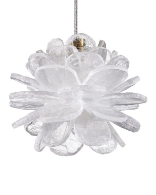 Clarity One Light Pendant in Natural/Brass