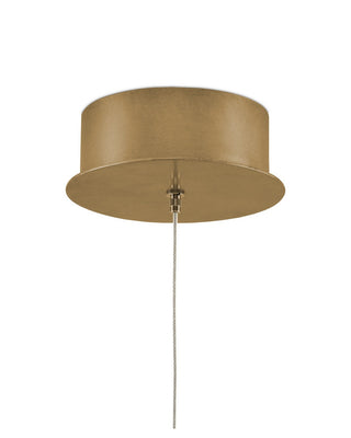 Clarity One Light Pendant in Natural/Brass