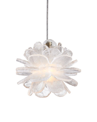 Currey and Company - 9000-1268 - One Light Pendant - Clarity - Natural/Brass