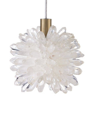 Purity One Light Pendant in Natural/Brass