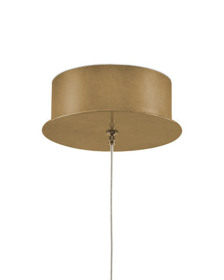 Purity One Light Pendant in Natural/Brass