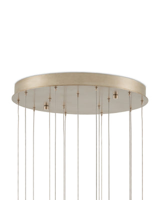 Posh 15 Light Pendant in White/Silver